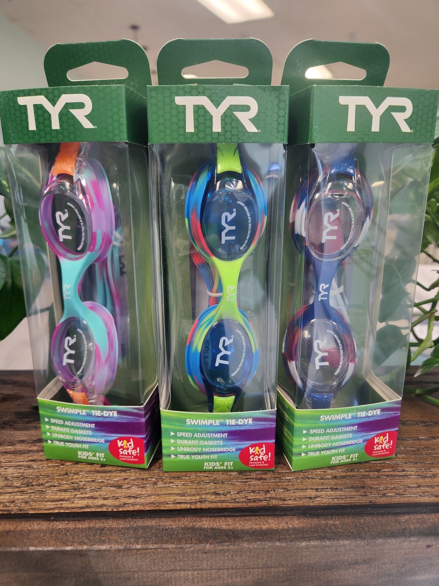 TYR Kids Swimple Tie-Dye R/W/B
