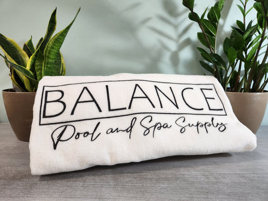 Balance Logo White Towel